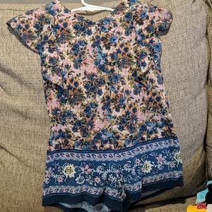 Girls 4t ruffle accent romper